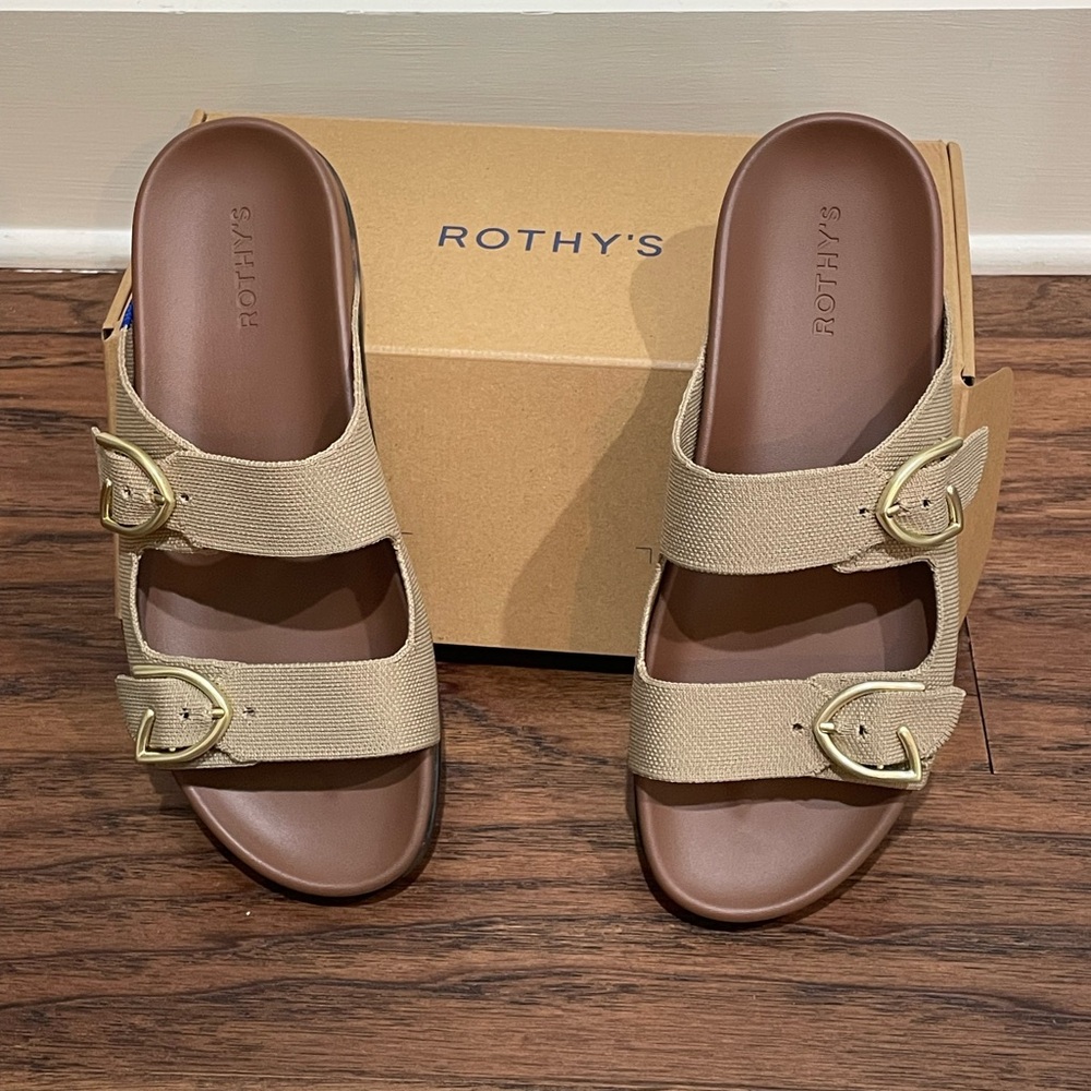 NWT Rothy's Buckle Women’s Slide Sandals Size 10.5